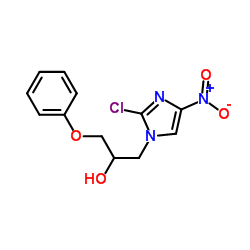 1-(2-Chloro-4-nitro-1H-imidazol-1-yl)-3-phenoxy-2-propanol结构式