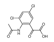 (2-acetylamino-3,5-dichloro-phenyl)-glyoxylic acid Structure
