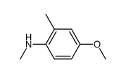 2-methyl-4-methoxy-N-methylaniline Structure