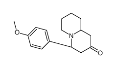 (4S,9aS)-4-(4-methoxyphenyl)-1,3,4,6,7,8,9,9a-octahydroquinolizin-2-one结构式