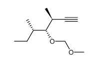 (3S,4R,5S)-4-(methoxymethoxy)-3,5-dimethylhept-1-yne结构式