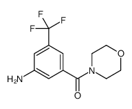[3-amino-5-(trifluoromethyl)phenyl]-morpholin-4-ylmethanone结构式