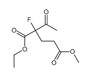 1-O-ethyl 5-O-methyl 2-acetyl-2-fluoropentanedioate Structure