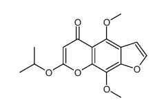4,9-dimethoxy-7-propan-2-yloxyfuro[3,2-g]chromen-5-one结构式