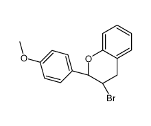 (2S,3S)-3-bromo-2-(4-methoxyphenyl)-3,4-dihydro-2H-chromene结构式