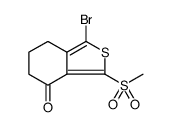 Benzo[c]thiophen-4(5H)-one, 1-bromo-6,7-dihydro-3-(methylsulfonyl) Structure