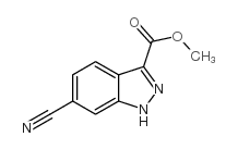 6-氰基-1H-吲唑-3-羧酸甲酯结构式