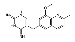 5-[(8-methoxy-2,4-dimethylquinolin-6-yl)methyl]pyrimidine-2,4-diamine Structure