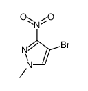 4-bromo-1-Methyl-3-nitro-1H-pyrazole结构式