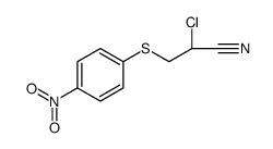 Propanenitrile, 2-chloro-3-[(4-nitrophenyl)thio]结构式
