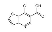 7-氯噻吩并[3,2-b]吡啶-6-羧酸结构式
