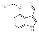 4-乙氧基-1H-吲哚-3-甲醛结构式