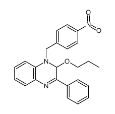 Quinoxaline, 1,2-dihydro-1-[(4-nitrophenyl)methyl]-3-phenyl-2-propoxy结构式