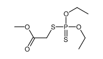 Phosphorodithioic acid S-methoxycarbonylmethyl O,O-diethyl ester结构式