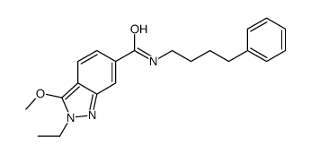 2-ethyl-3-methoxy-N-(4-phenylbutyl)indazole-6-carboxamide结构式