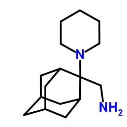 1-[2-(1-Piperidinyl)adamantan-2-yl]methanamine Structure