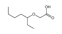 ethyl pentyl oxyacetic acid Structure