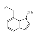 (1-甲基-1H-吲哚-7-基)甲胺结构式