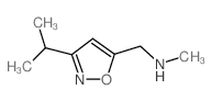 [(3-异丙基异噁唑-5-基)甲基]甲胺结构式