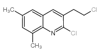 2-Chloro-3-(2-chloroethyl)-6,8-dimethylquinoline Structure