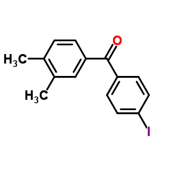 (3,4-Dimethylphenyl)(4-iodophenyl)methanone Structure