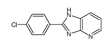 2-(4-chlorophenyl)-1H-imidazo[4,5-b]pyridine结构式