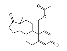 [(8R,9S,10S,13S,14S)-13-methyl-3,17-dioxo-7,8,9,11,12,14,15,16-octahydro-6H-cyclopenta[a]phenanthren-10-yl]methyl acetate结构式