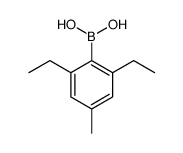 (2,6-二乙基-4-甲基苯基)硼酸结构式