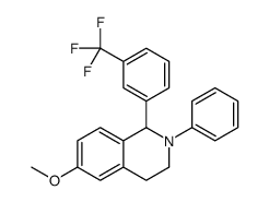 6-methoxy-2-phenyl-1-[3-(trifluoromethyl)phenyl]-3,4-dihydro-1H-isoquinoline Structure