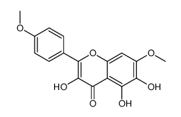 3,5,6-trihydroxy-7-methoxy-2-(4-methoxyphenyl)chromen-4-one Structure