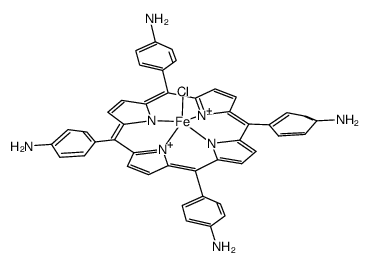 5,10,15,20-Tetrakis-(4-aminophenyl)-porphyrin-Fe-(III) chloride Structure
