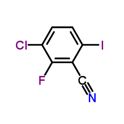 3-Chloro-2-fluoro-6-iodobenzonitrile structure