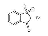 2-Brom-3-oxo-2.3-dihydro-thionaphthen-1.1-dioxid结构式