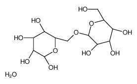 6-O-α-D-Galactopyranosyl-D-glucopyranose hydrate (1:1) Structure
