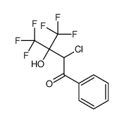 2-chloro-4,4,4-trifluoro-3-hydroxy-1-phenyl-3-(trifluoromethyl)butan-1-one结构式