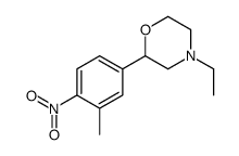 4-乙基-2-(3-甲基-4-硝基苯基)吗啉结构式