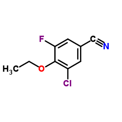 3-Chloro-4-ethoxy-5-fluorobenzonitrile Structure
