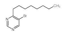 5-溴-4-辛基嘧啶结构式
