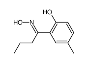 1-(2-hydroxy-5-methyl-phenyl)-butan-1-one oxime结构式