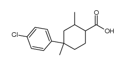 4-(4-chlorophenyl)-2,4-dimethylcyclohexanecarboxylic acid Structure