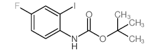 tert-Butyl (4-fluoro-2-iodophenyl)carbamate Structure