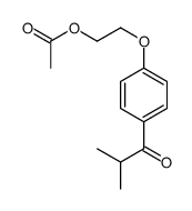 2-[4-(2-methylpropanoyl)phenoxy]ethyl acetate结构式