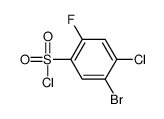 5-溴-4-氯-2-氟-苯磺酰氯结构式