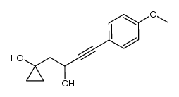 1-(2-hydroxy-4-(4-methoxyphenyl)but-3-ynyl)cyclopropanol Structure