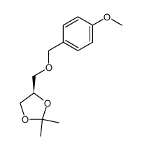 (R)-2,2-dimethyl-4-{[(4-methoxyphenyl)methoxy]methyl}-1,3-dioxolane结构式
