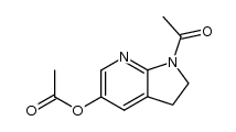 5-acetoxy-1-acetyl-2,3-dihydro-1H-pyrrolo[2,3-b]pyridine Structure