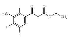 3-(2,4,5-三氟-3-甲基苯基)-3-氧代丙酸乙酯结构式
