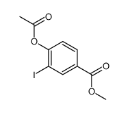4-乙酰氧基-3-碘苯甲酸甲酯结构式