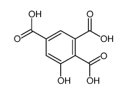 6-hydroxybenzene-1,2,4-tricarboxylic acid Structure