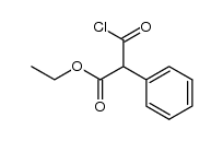 2-chlorocarbonyl-2-phenyl-acetic acid ethyl ester结构式